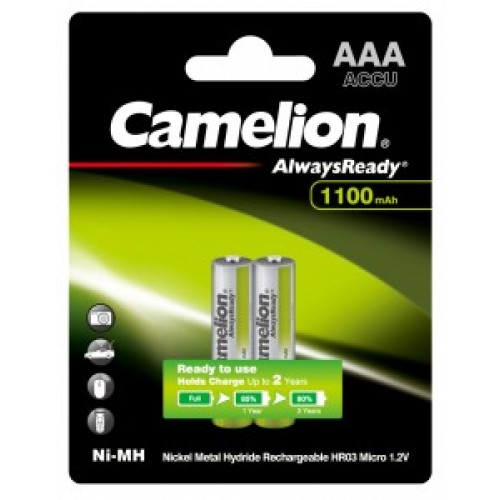 Аккумулятор Camelion R03 1100mAh Ni-MH Always Ready BL2