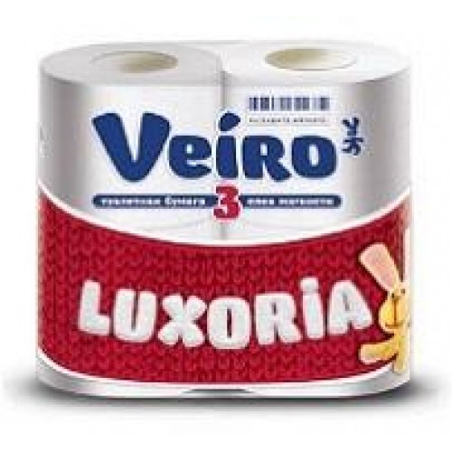 Бумага туал.Veiro Luxoria 4рул. 3х-сл.*10(5С34) 5С34