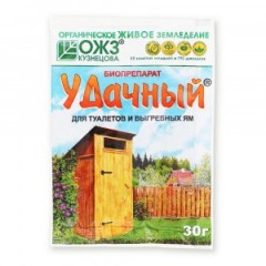 Биосостав Удачный 30гр. д/выгребных ям и туалетов ОЖЗ (Башинком)