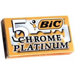 Лезвия BiC PLATINUM chrome 20 пачек на карте по 5 лезвий. арт.822059 BIC